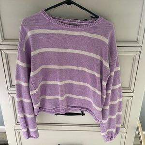 Charlotte Russe Lavender long sleeve crop